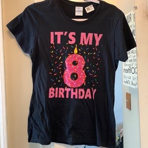 Black 8th birthday shirt